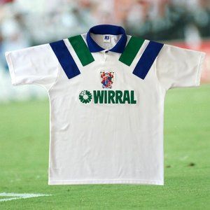 Tranmere Rovers 1993/95 Home Soccer Jersey Large Rover Sports Football Camiseta